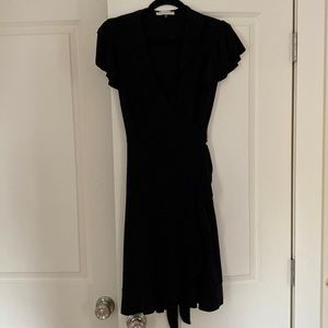 Black wrap dress